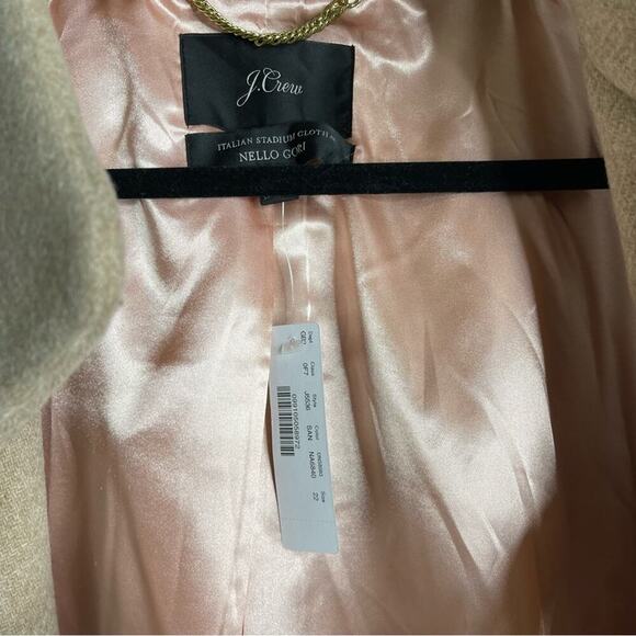 J Crew cocoon coat in Italian stadium cloth wool‎ sandstone size 22 - Picture 10 of 10